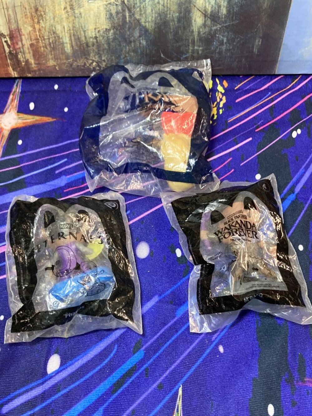 MARVEL x MCDONALDS PROMO TOYS THOR, ETERNALS, WAKANDA FOREVER